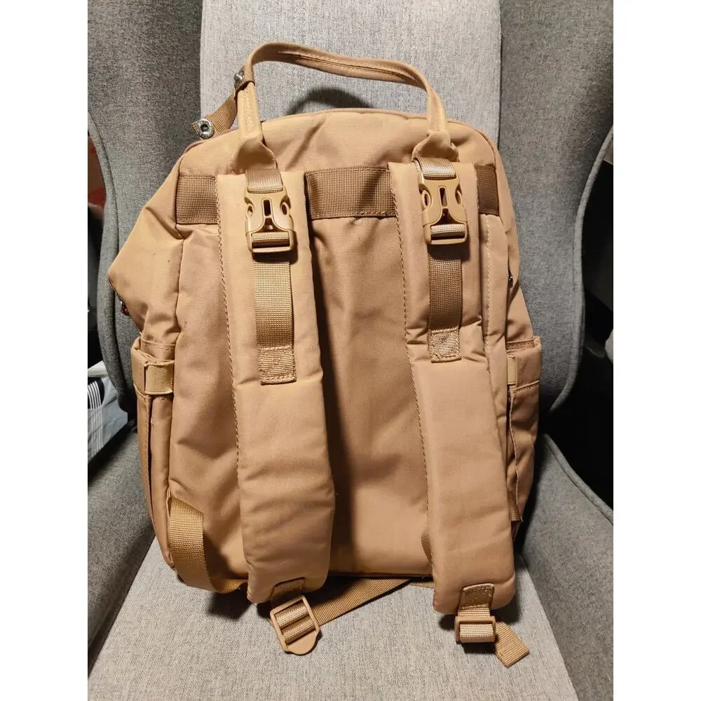 Bobbleroo Tan/Khaki Diaper Bag Backpack